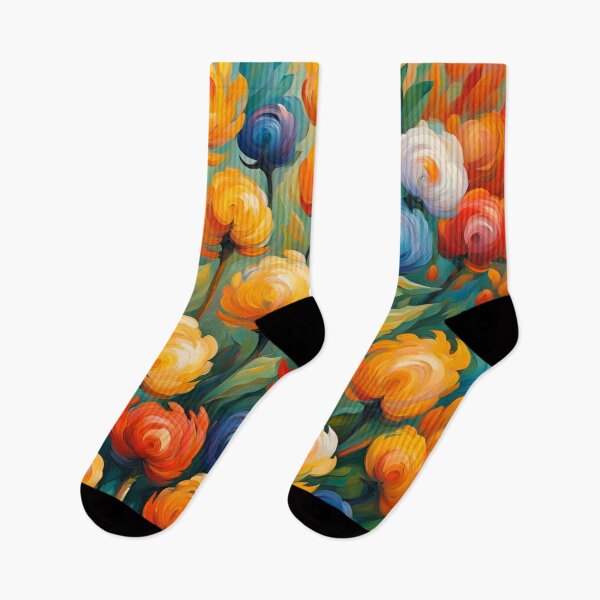 Item preview, Neo Impressionist Flowers Pattern. designed and sold by ARichArts.