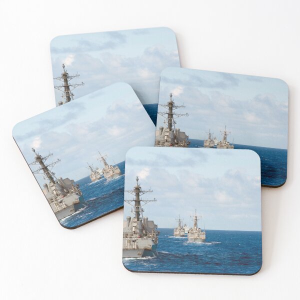 Item preview, STK109731M-USS Sampson maneuvers into formation. designed and sold by StocktrekImages.