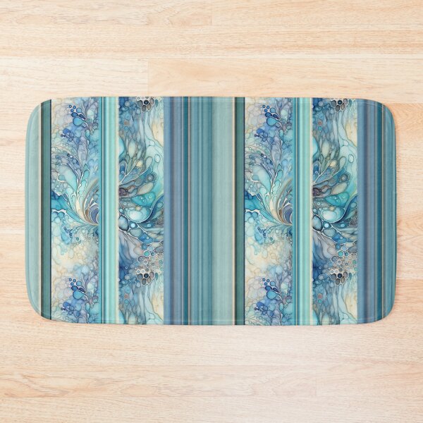 Item preview, Watery Swirls and Stripes 1 designed and sold by Adornamancy.