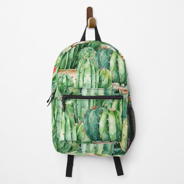Item preview, a lot of cacti, watercolor pattern designed and sold by in-leggings.
