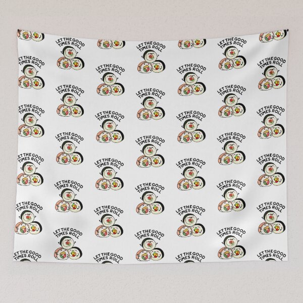 Item preview, Let The Good Timees Roll Funny Sushi Puns designed and sold by punnybone.