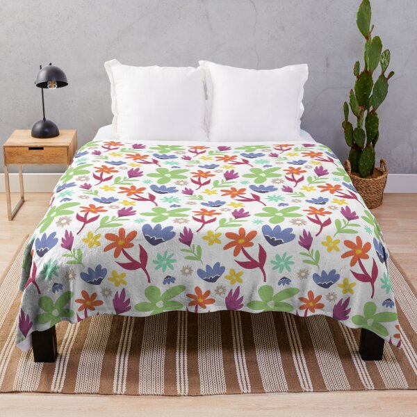 Item preview, Flower Power Pattern on white background designed and sold by IlsedeGraaf.