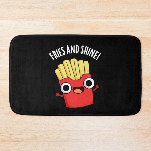 Item preview, Fries And Shine Funny Food Puns (Dark BG) designed and sold by punnybone.