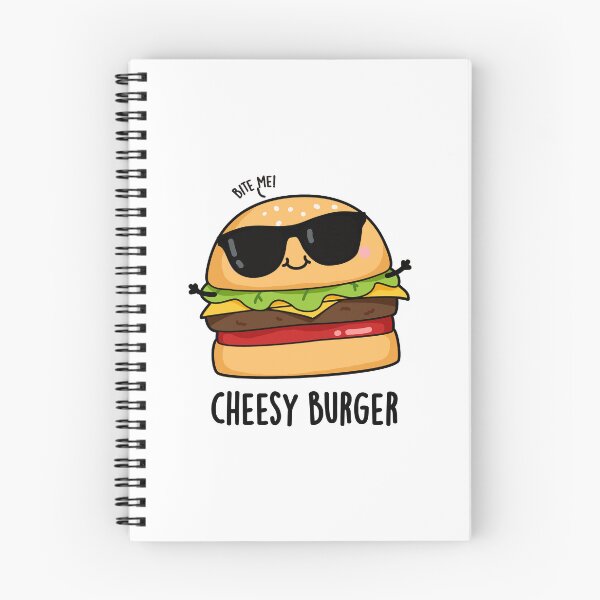 Item preview, Cheesy Burger Funny Food Puns designed and sold by punnybone.