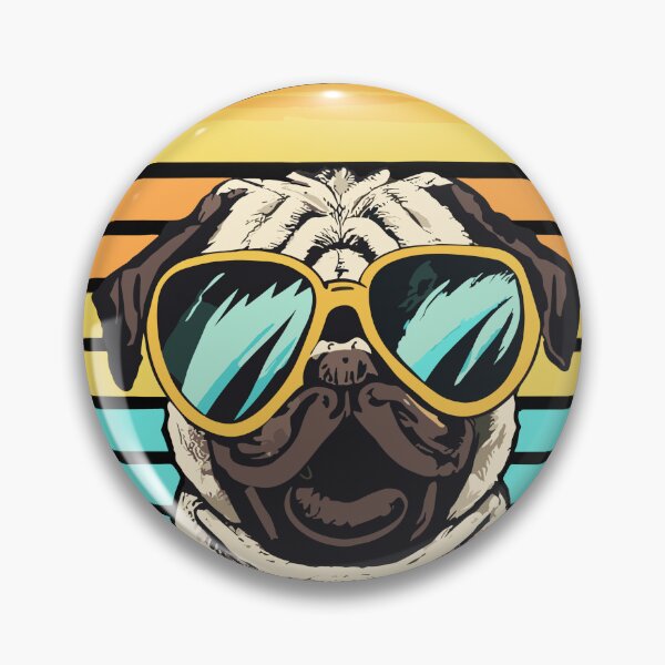 Item preview, Funny mops with glasses designed and sold by MacLis.