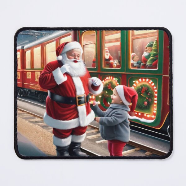 Item preview, Santa and Little Boy And The Christmas Train designed and sold by KoliBabb.