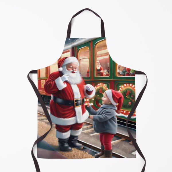 Item preview, Santa and Little Boy And The Christmas Train designed and sold by KoliBabb.