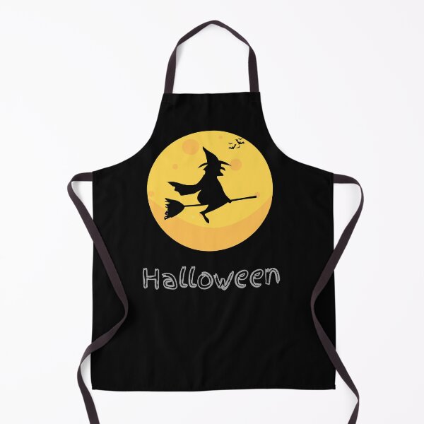 Item preview, Bruja montando una escoba flotando junto a la luna, murciélagos voladores, camiseta de Halloween designed and sold by DeJuin.