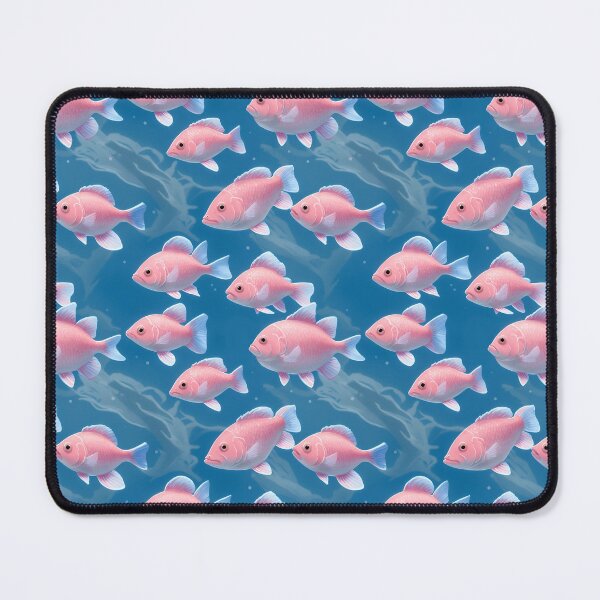 Item preview, school of pink exotic fish designed and sold by Mike Kiev art.