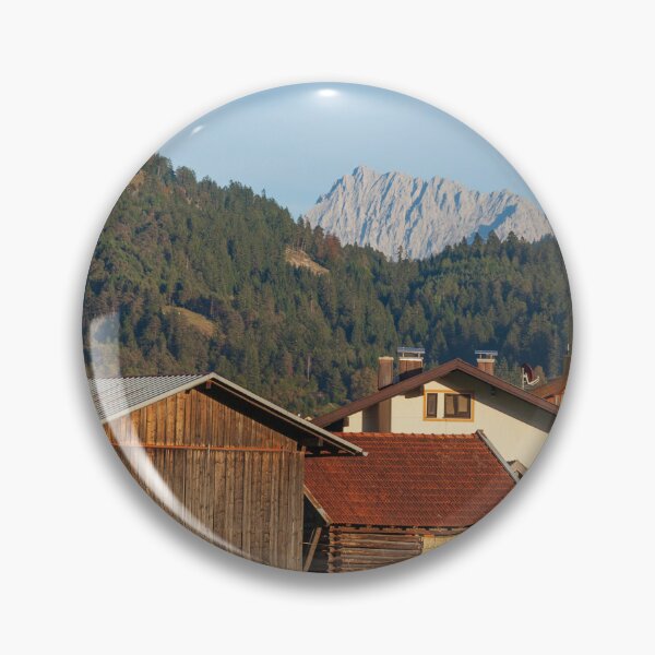 Item preview, Hay barn with meadow and Alps in the evening light, Garmisch-Partenkirchen designed and sold by Torsten  Krüger.