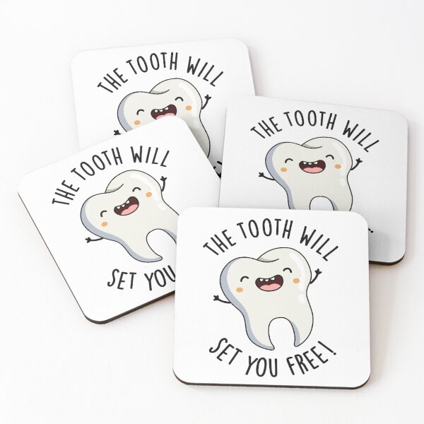 Item preview, The Tooth Will Set You Free Funny Dental Puns designed and sold by punnybone.