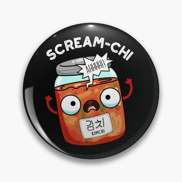 Item preview, Scream-chi Funny Kimchi Puns (Dark BG) designed and sold by punnybone.