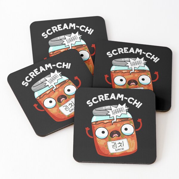 Item preview, Scream-chi Funny Kimchi Puns (Dark BG) designed and sold by punnybone.