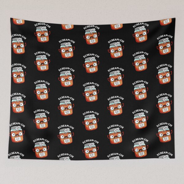 Item preview, Scream-chi Funny Kimchi Puns (Dark BG) designed and sold by punnybone.