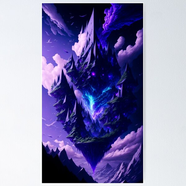 Item preview, Thunderous sky island  designed and sold by violetarts7.