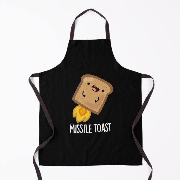 Item preview, Missile Toast Funny Mistletoe Puns (Dark BG) designed and sold by punnybone.