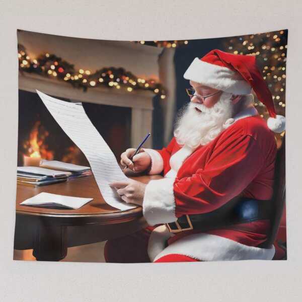 Item preview, Santa Checking His List Twice designed and sold by KoliBabb.