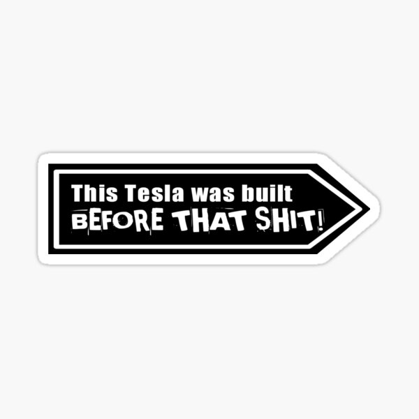 Item preview,  Sticker Elon Musk Tesla Bumper designed and sold by YourDreamyDesign.