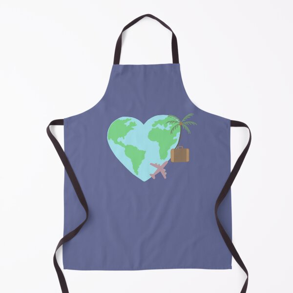Item preview, A global heart with a palm tree a suitcase and airplane designed and sold by adesignworld.
