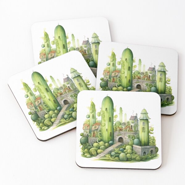 Item preview, Cucumber Land Watercolor designed and sold by KitsuneYin.