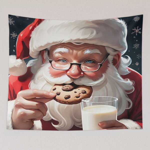 Item preview, Santa Cookies and Milk designed and sold by KoliBabb.