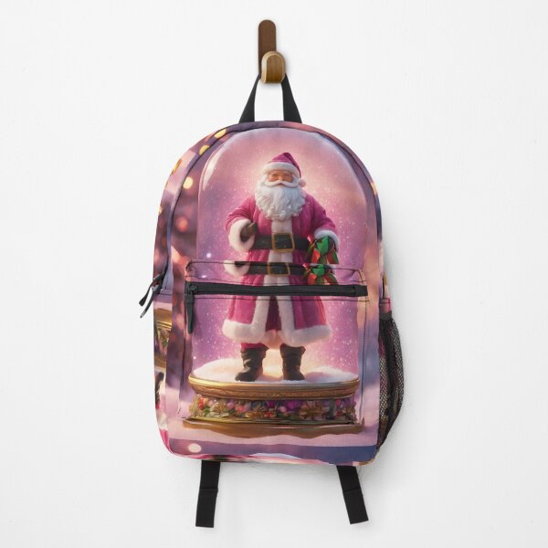 Item preview, Retro Pink Santa Claus in magical Christmas night designed and sold by BotunPeony.