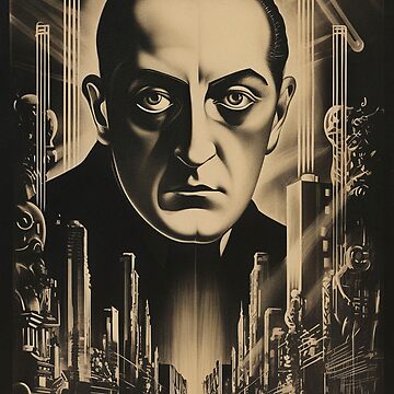 Metropolis, Fritz Lang movie poster, german expressionism, silent film  masterpiece, cult sci-fi Poster for Sale by Steven Revia