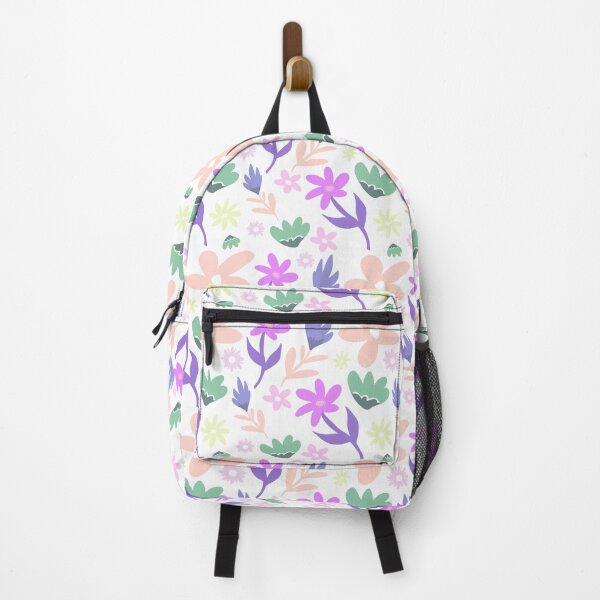 Item preview, Bright Flower Garden Pattern Purple Peach designed and sold by IlsedeGraaf.