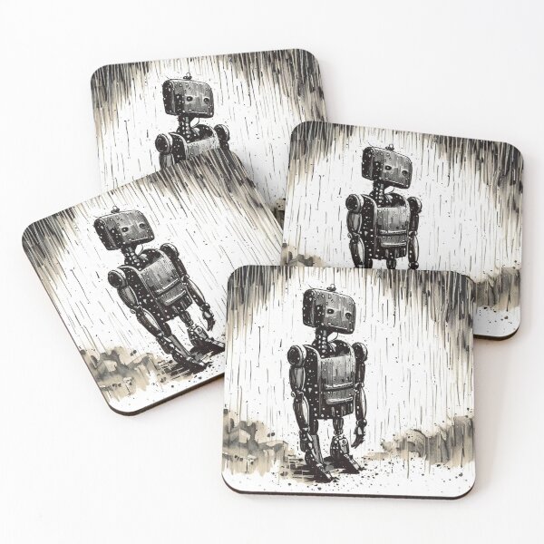 Item preview, Sad robot designed and sold by Donkey's Salad.