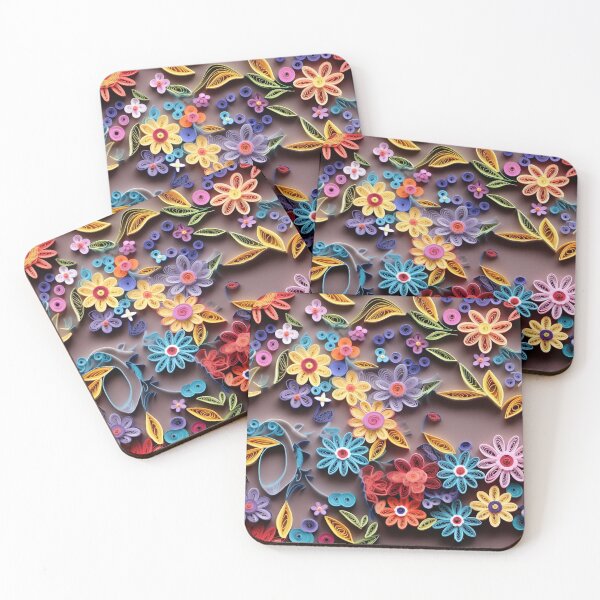 Item preview, Retro design that is reminiscent of floral pop art motifs made of fabric, wool and felt designed and sold by Pflugart.