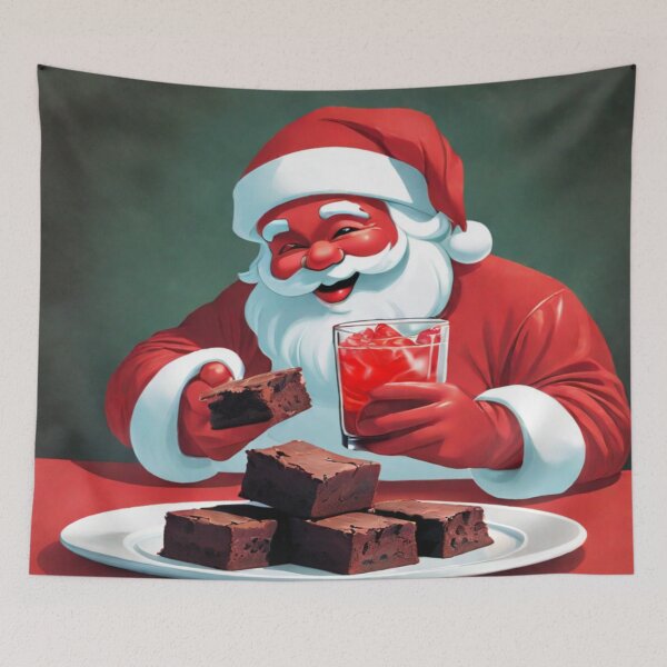 Item preview, Santa Brownies and Cherry Drink designed and sold by KoliBabb.