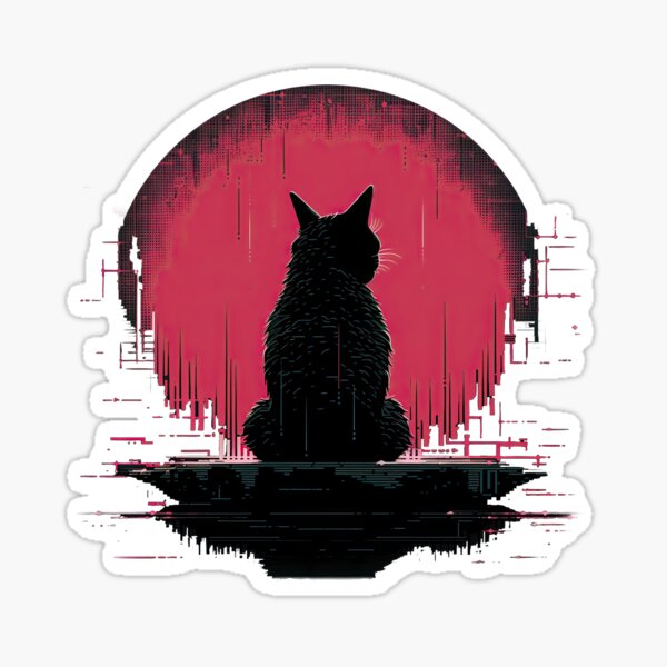 ASCII Computer Cat Bunny Animal Drawing' Sticker | Spreadshirt