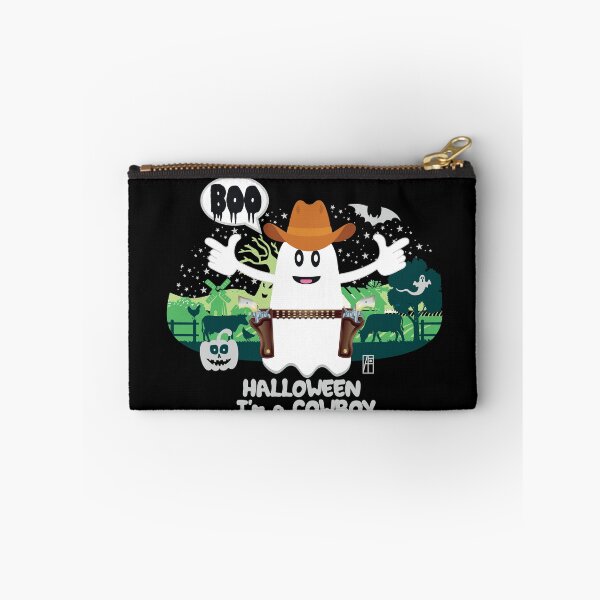 Item preview, BOO Cowboy dressed as a GHOST - cute Halloween designed and sold by ArtProjectShop.