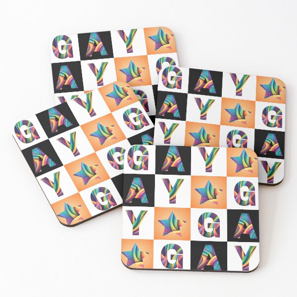 Item preview, Color grid with the word gay designed and sold by studio468.
