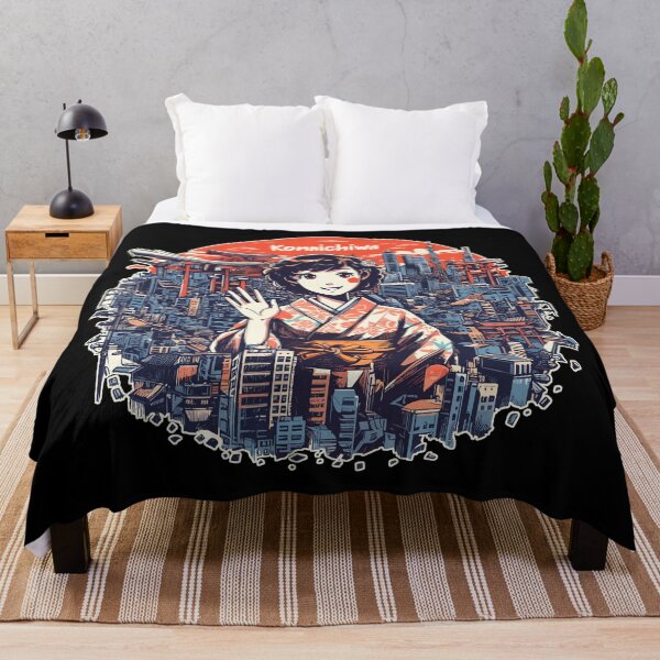 Item preview, Tokyo japan cityscape konnichiwa travel designed and sold by TomFrontierArt.