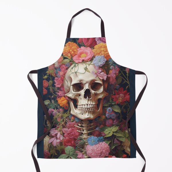 Artikelvorschau, Knochen und Botanik Skeket Bunte Blumen entworfen und verkauft von GrinGalore.