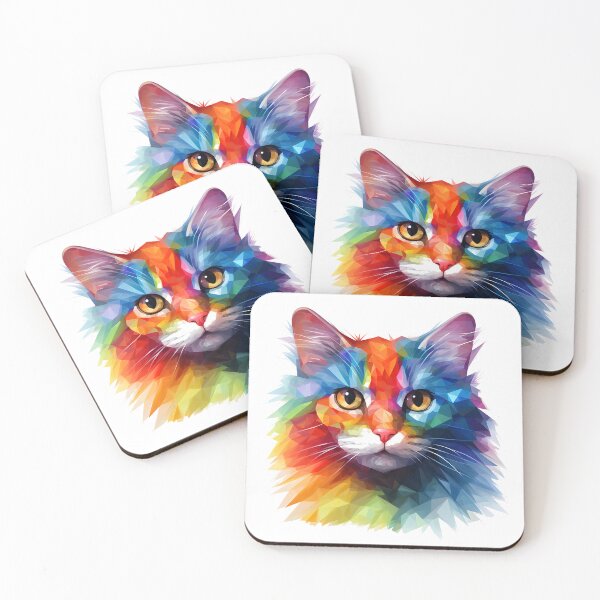 Item preview, Rainbow Diamond Cat designed and sold by MeawExoplanet.