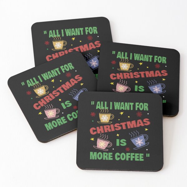 Item preview, All I Want for Christmas is More Coffee - Christmas Coffee Lover Crew Products designed and sold by HippoInkStudio.