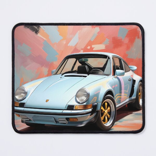 Artikelvorschau, Abstraktes Retro 911 Turbo Digitales Ölgemälde entworfen und verkauft von Ceemko's Vintage Corner.