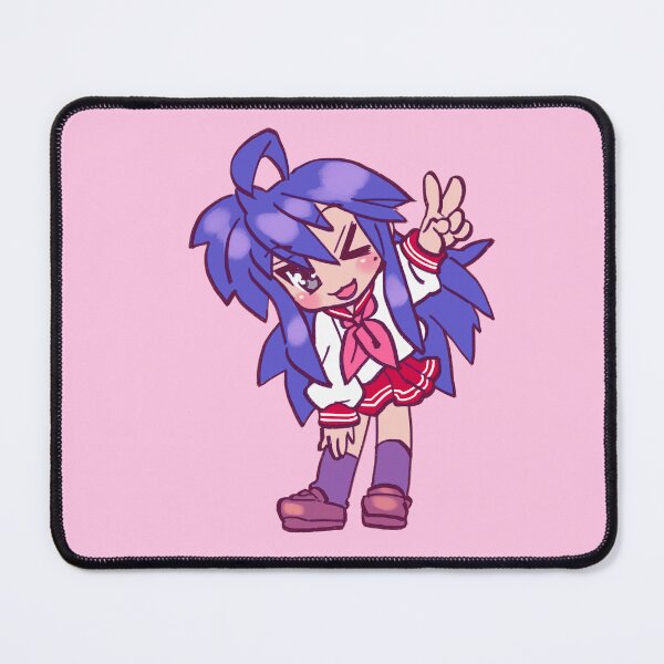 Item preview, I draw bright pink chibi izumi konata doing a peace sign / lucky star designed and sold by RansRoom.