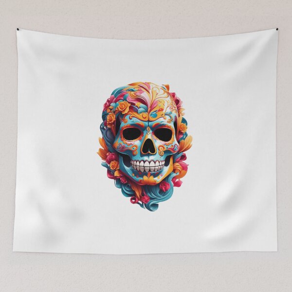 Item preview, Beautiful Halloween skull designed and sold by akanja.