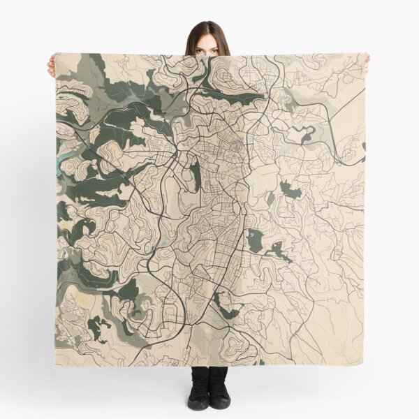 Vintage London Map Scarf, Women's Fashion Scarves