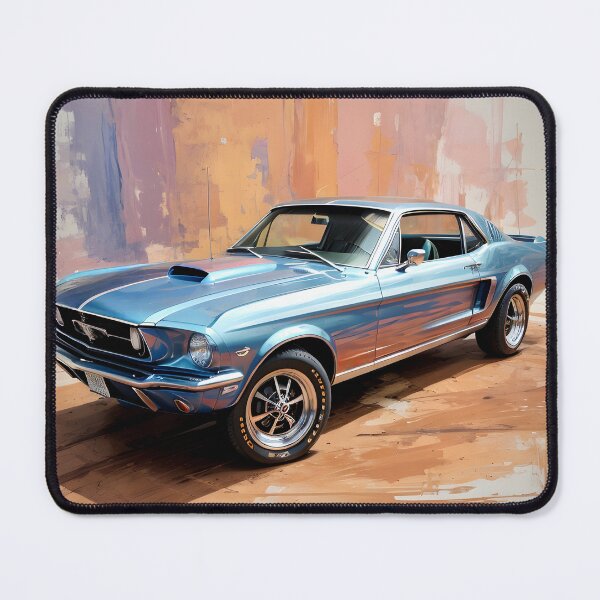 Artikelvorschau, Abstraktes Retro Mustang Digitales Ölgemälde entworfen und verkauft von Ceemko's Vintage Corner.