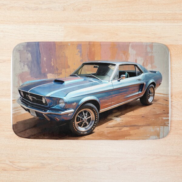 Artikelvorschau, Abstraktes Retro Mustang Digitales Ölgemälde entworfen und verkauft von Ceemko's Vintage Corner.