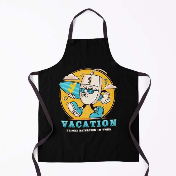 Item preview, Vacation, retro mouse cartoon character on vacation while carrying a surfboard designed and sold by Kevyn Adha.