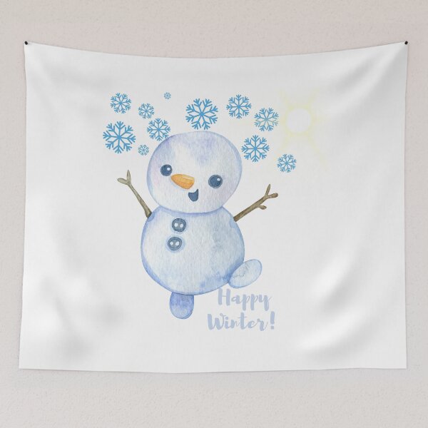 Item preview, Snowman - Happy Winter designed and sold by Kmichar.