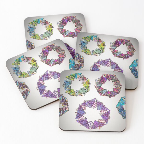 Item preview, Dichroic Glass Wreath Explosion designed and sold by snowflakeglass.