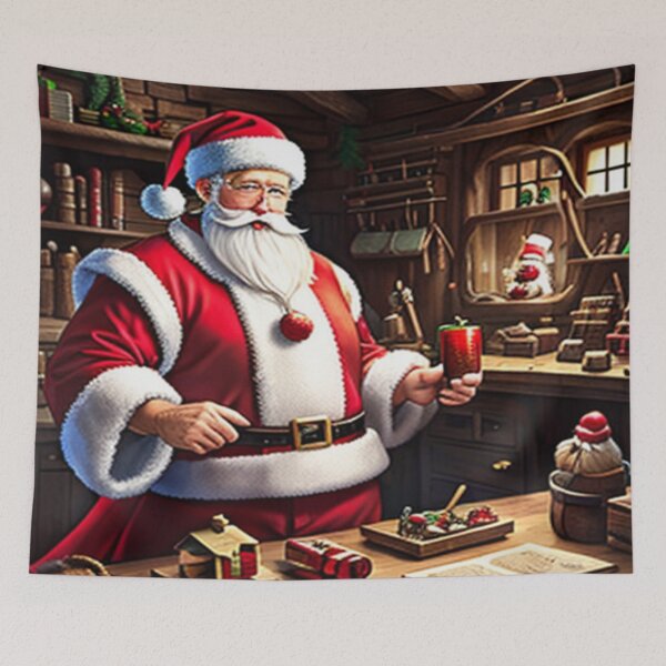 Item preview, Santa In His Workshop designed and sold by KoliBabb.