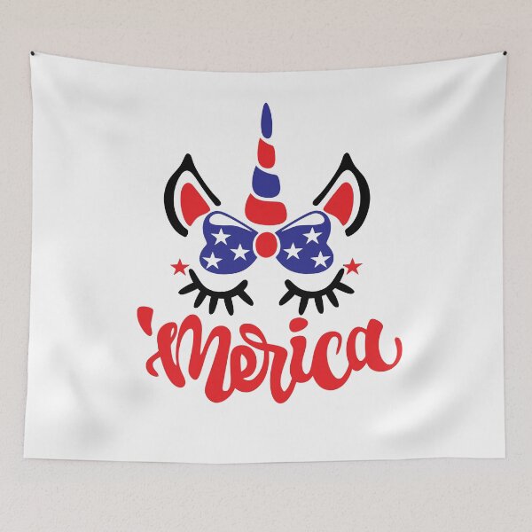 Item preview, Unicorn Merica I Love America Women Men Costume USA Flag Fourth Of July American Pride designed and sold by shoptshirtswag.