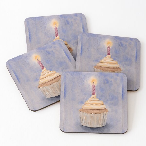 Item preview, Birthday Cupcake - Watercolour Painting designed and sold by Pattokarts.